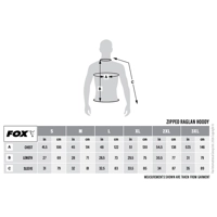 Fox Collection Zipped Hoody Black